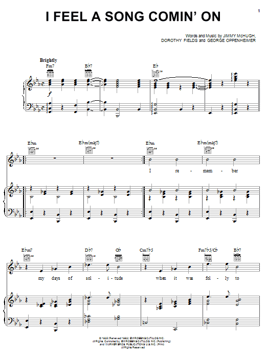 Product gallery: Page 1 of 1 I Feel A Song Comin' On, Dean Martin