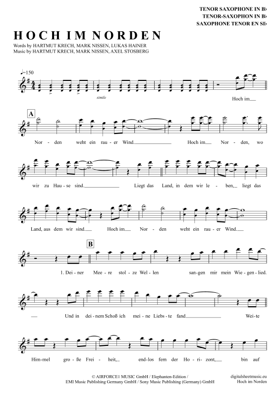 Product picture to: Hoch Im NordenSantiano