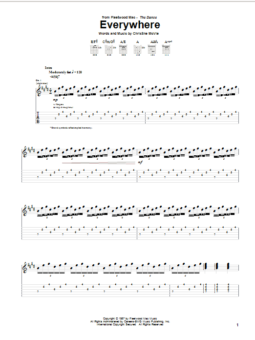 Product gallery: Page 1 of 1 Everywhere, Fleetwood Mac