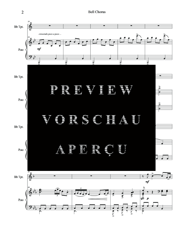 Produktgalerie: Seite 6 von 11 Bell Chorus, , (Trompete in B und Klavier)