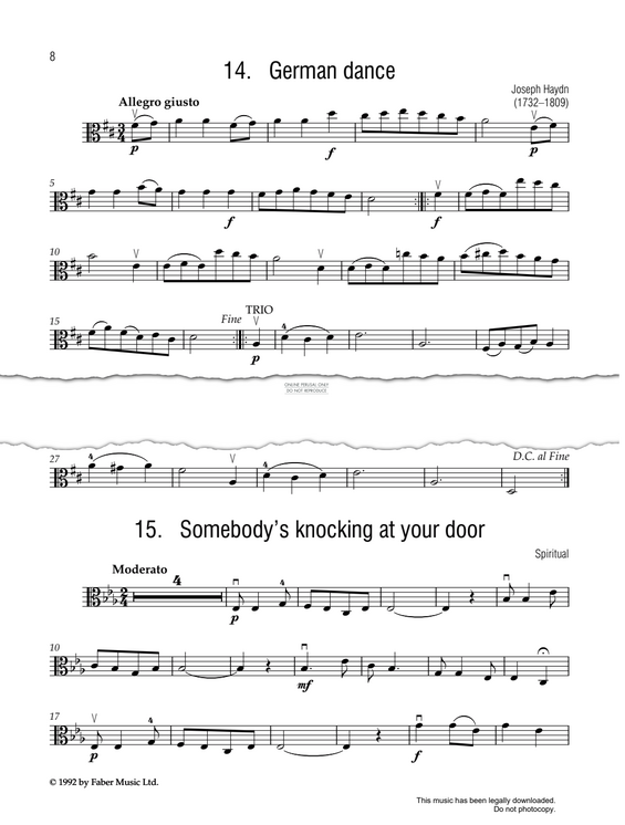 Product gallery: Page 1 of 1 German Dance, Joseph Haydn