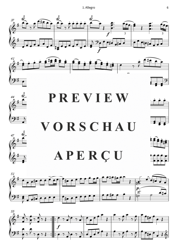 Produktgalerie: Seite 8 von 11 Una pequeña música nocturna - Serenata n.º 13, , Klavier Solo