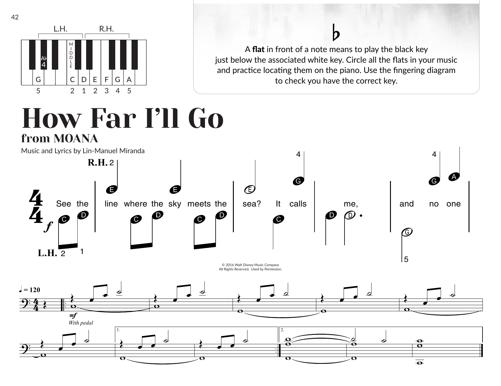 Produktbild zu: How Far I'll Go (arr. Brittany McCorriston)