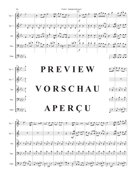 Produktgalerie: Seite 19 von 21 Tribute to Stephen Foster , , (Blechbläserquintett)