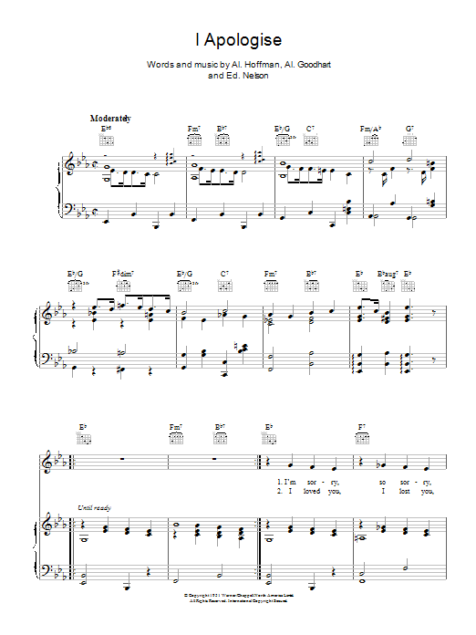 Product gallery: Page 1 of 1 I Apologise, Billy Eckstine