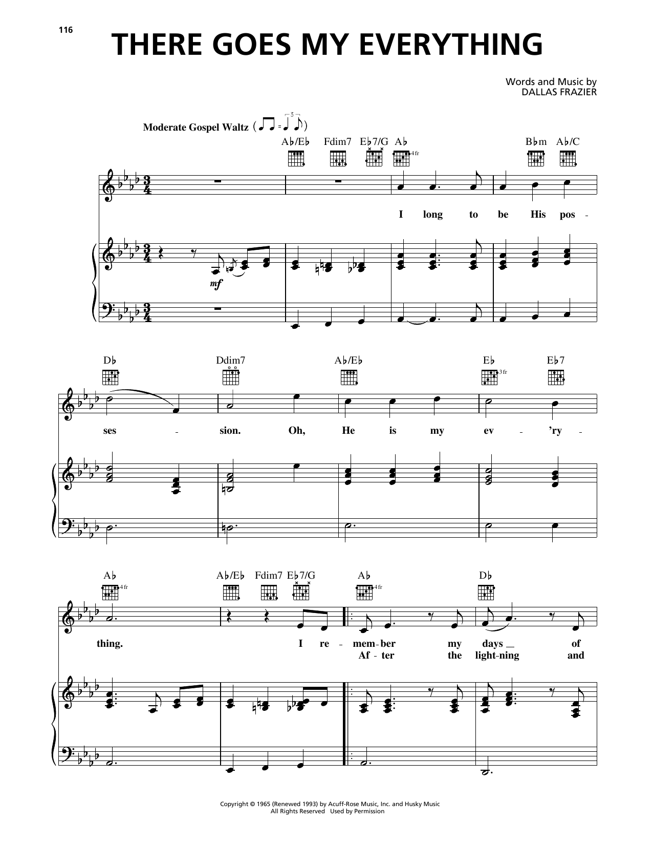Produktgalerie: Seite 1 von 1 There Goes My Everything, Elvis Presley, Gesang, Gitarre, Klavier