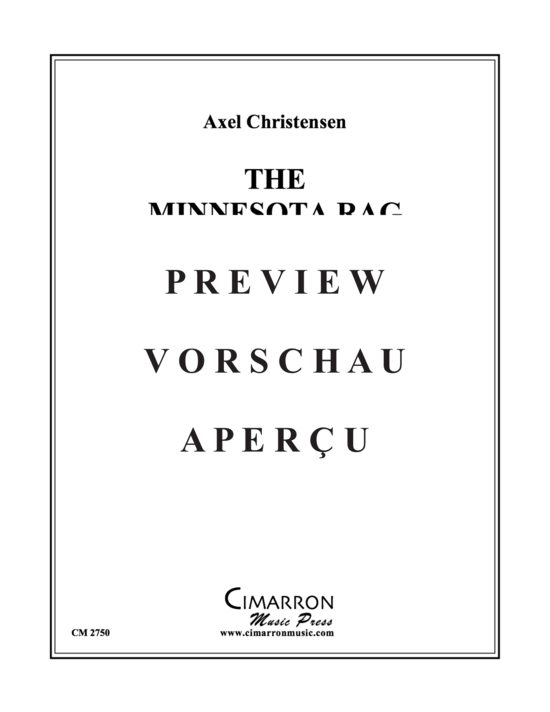 Produktgalerie: Seite 2 von 10 The Minnesota Rag , , (Blechbläserquintett)