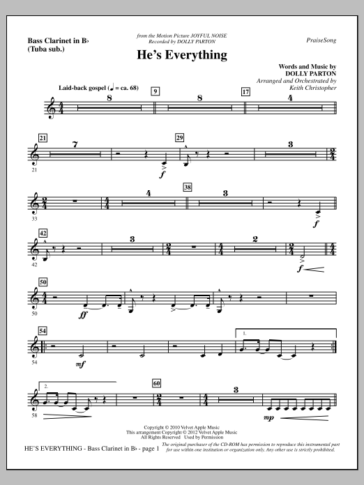 Produktbild zu: He's Everything - Bass Clarinet (sub. Tuba)