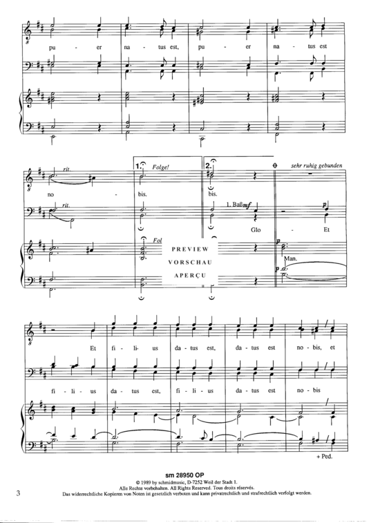 gallery: Puer Natus est , , (Männerchor + Orgel)