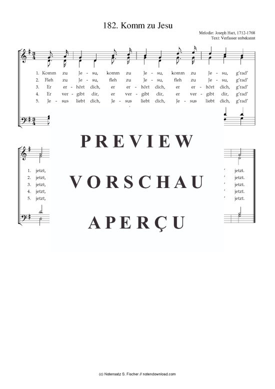 Produktbild zu: Komm zu Jesu Joseph Hart, 1712-1768