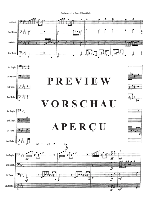 Product gallery: Page 8 of 21 Song Without Words , , (Tuba Quartett EETT)