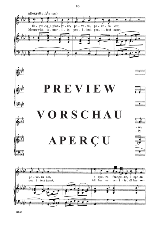 Product gallery: Page 3 of 8 Seguita a piangere, Parisotti, Alessandro, Medium Voice and Piano