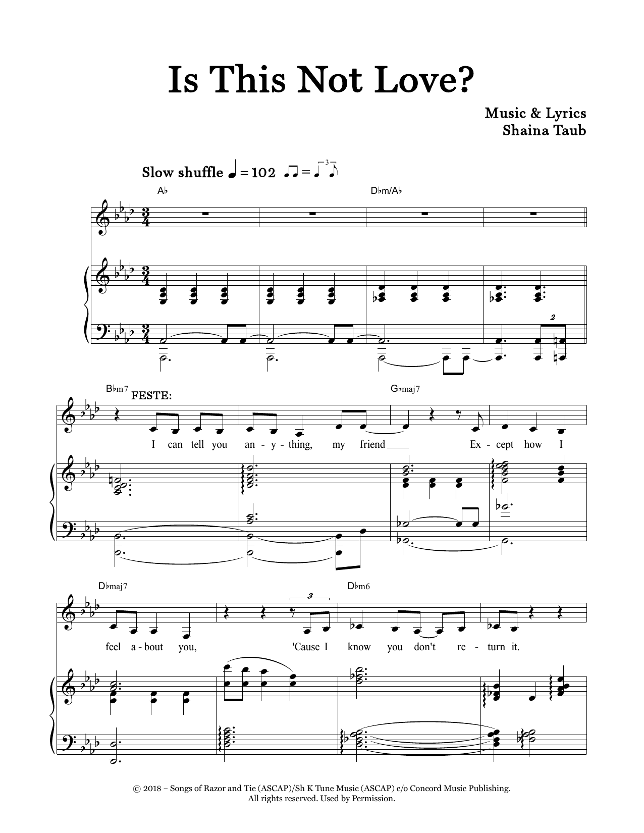 Produktbild zu: Is This Not Love? (from Twelfth Night)