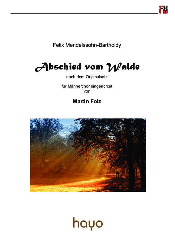 Product picture to: Abschied vom WaldeFelix Mendelssohn-Bartholdy