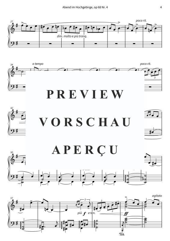 gallery: Abend im Hochgebirge, , (Klavier Solo)