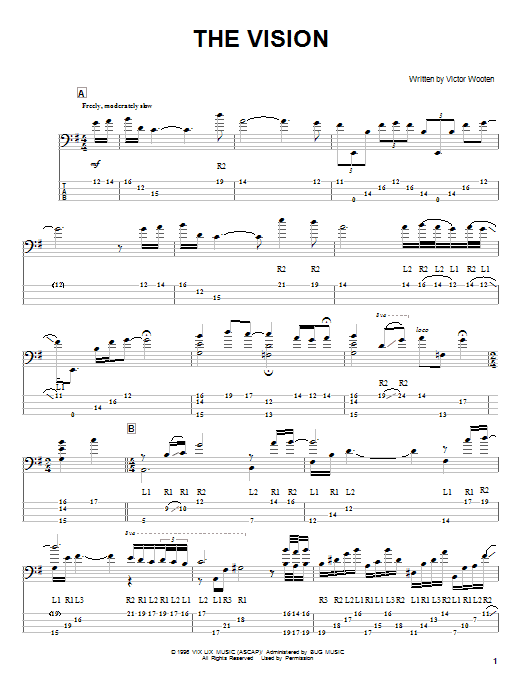 Produktgalerie: Seite 1 von 1 The Vision, Victor Wooten, E-Bass