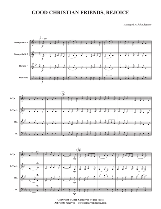Produktbild zu: Good Christian Friends, Rejoice John Beyrent