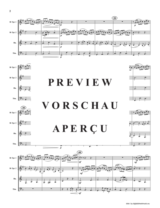 Produktgalerie: Seite 3 von 9 Jesu, Joy of Man's Desiring, , (2xTrompete in B, Horn in F, Posaune)