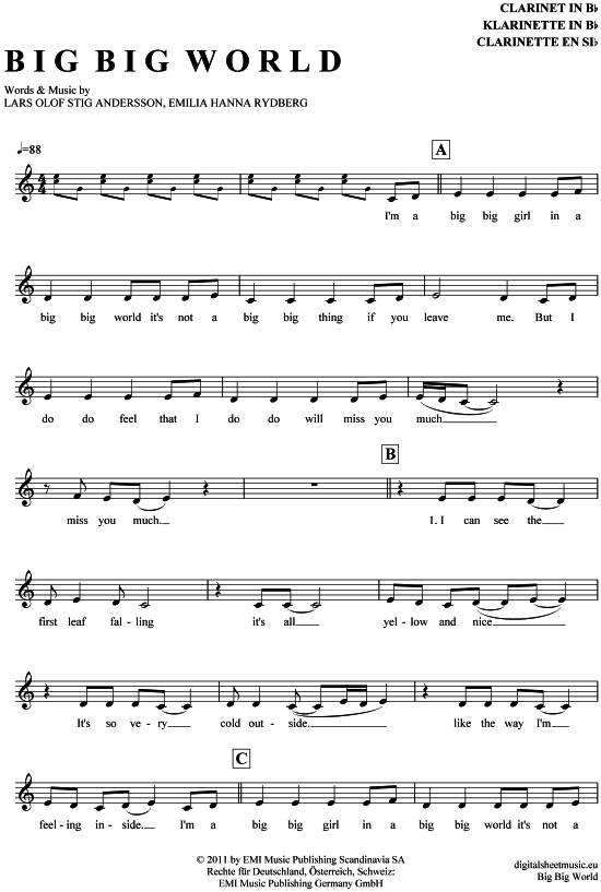 Product picture to: Big Big World Emilia