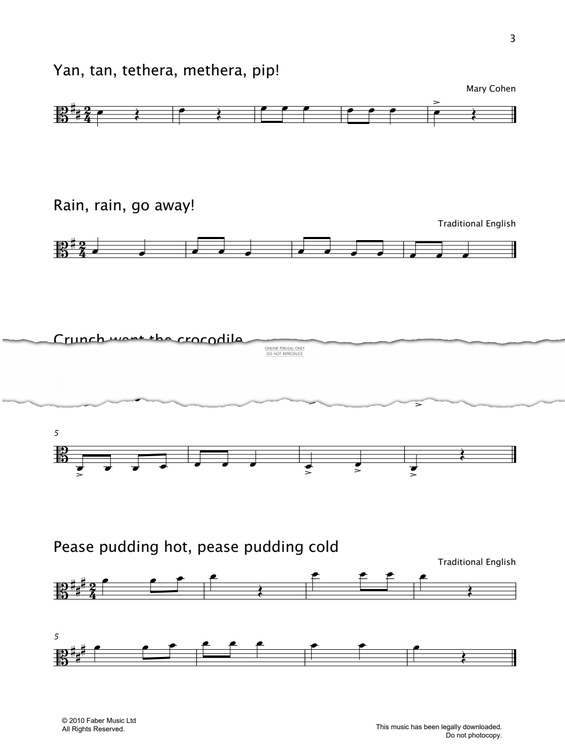 Produktgalerie: Seite 1 von 1 Rain, Rain Go Away, English Traditional, Viola