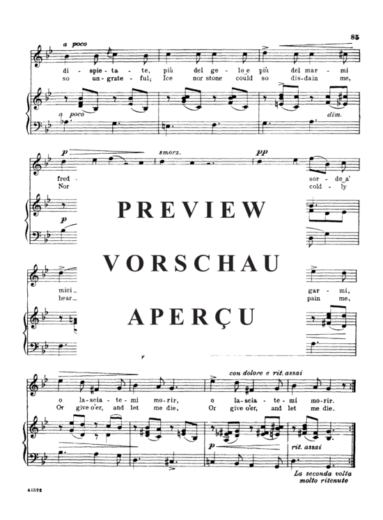 gallery: O cessate di piagarmi , Parisotti, Alessandro, (Gesang hoch + Klavier)