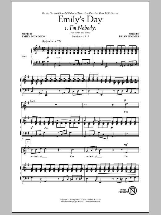 Product picture to: Emily's Day (Choral Collection)