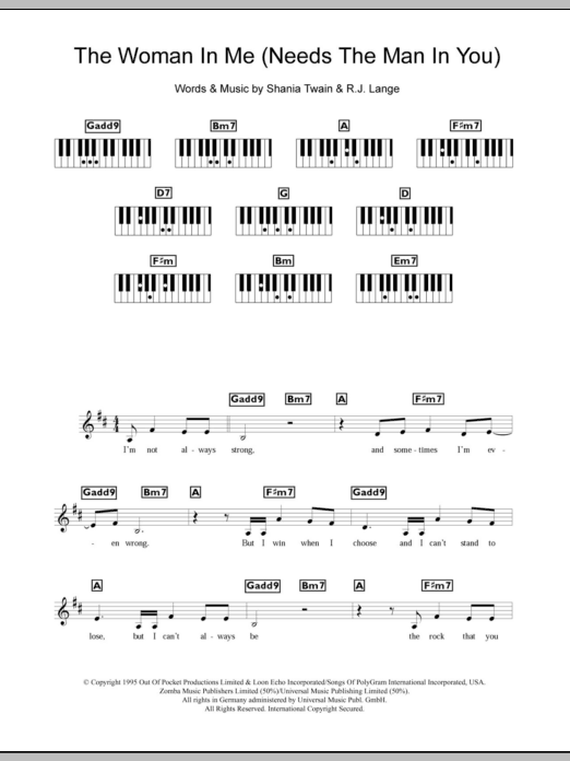 Produktbild zu: The Woman In Me (Needs The Man In You)