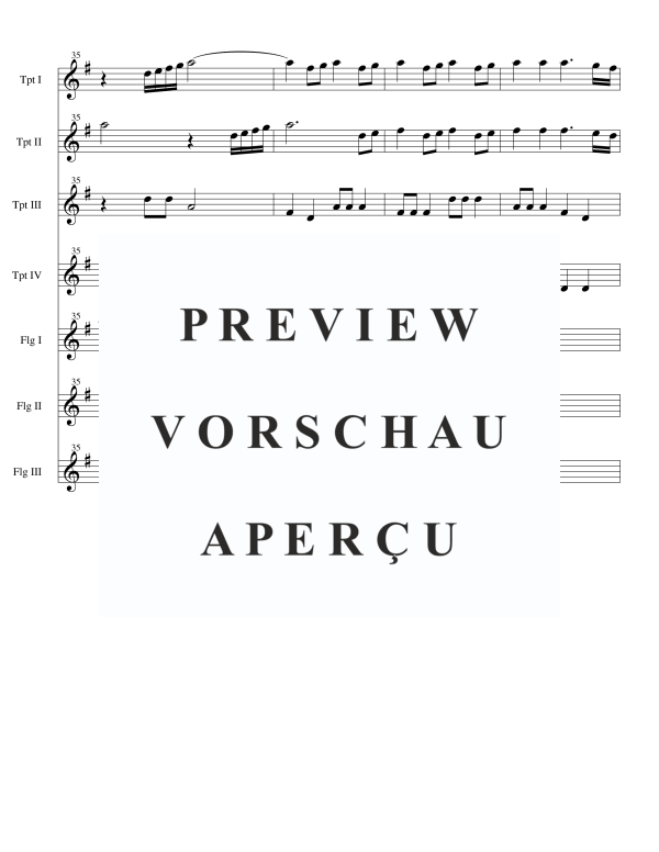 Product gallery: Page 10 of 11 Deus in Adjutorium, , Brass Septet 4 Trumpets and 3 Flugelhorns
