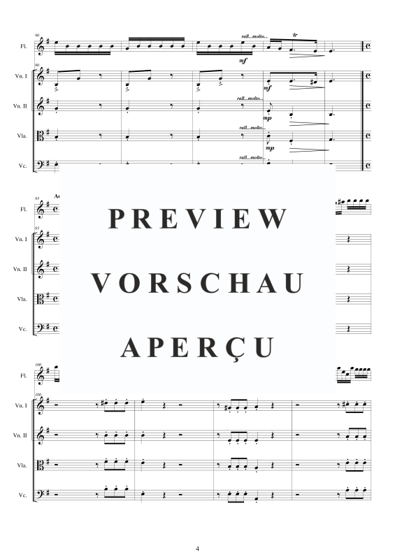 Produktgalerie: Seite 5 von 11 Concerto No.9 to 5 in E-Moll Op.5, , Querflöte Solo und Streicher Ensemble