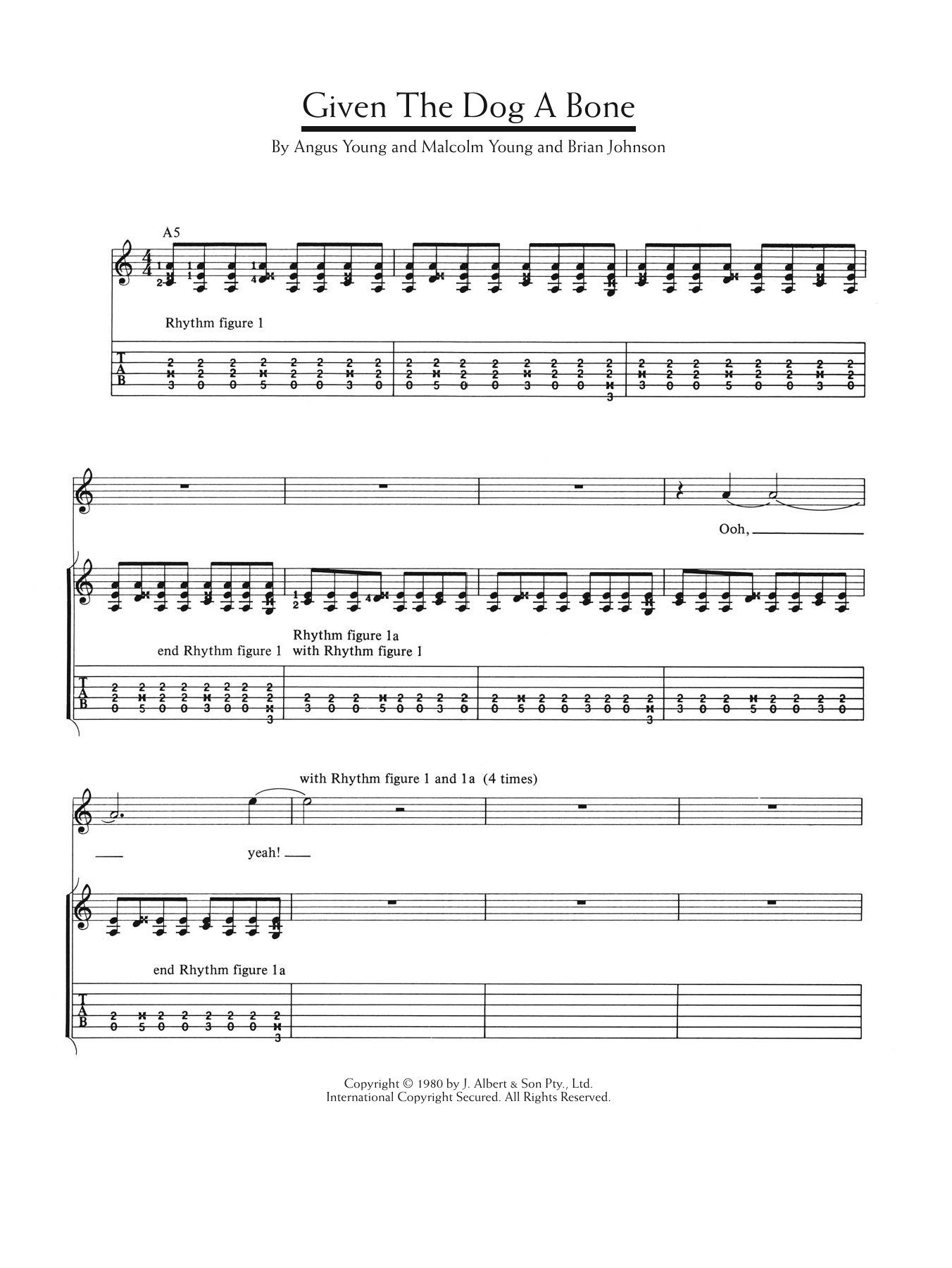 Produktgalerie: Seite 1 von 1 Given The Dog A Bone, AC/DC, Gitarre