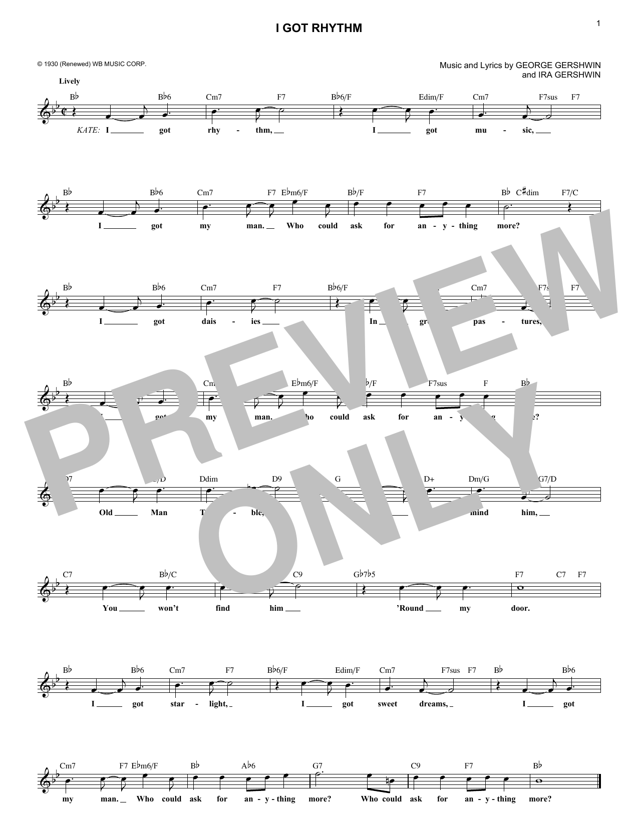 Product picture to: I Got Rhythm