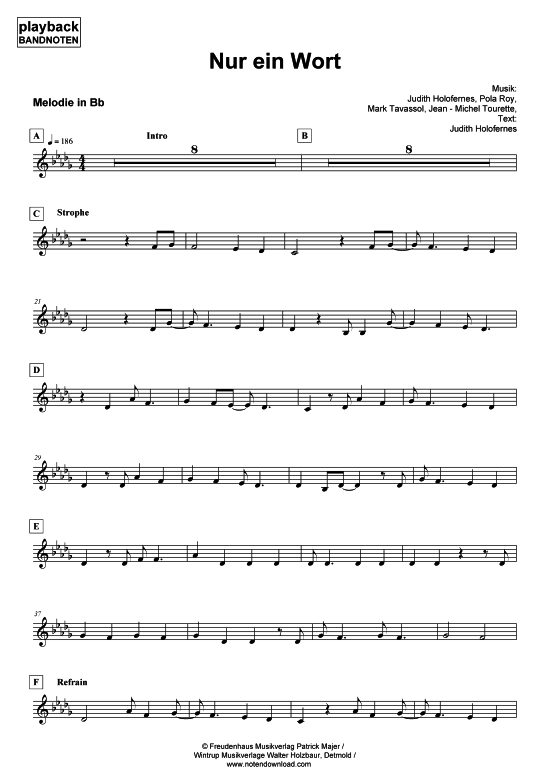 Product gallery: Page 1 of 5 Nur ein Wort - Melodie in B, Wir sind Helden, 