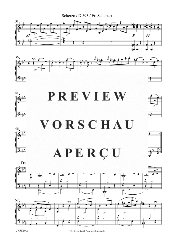 gallery: Scherzo D 593, , (Klavier Solo)
