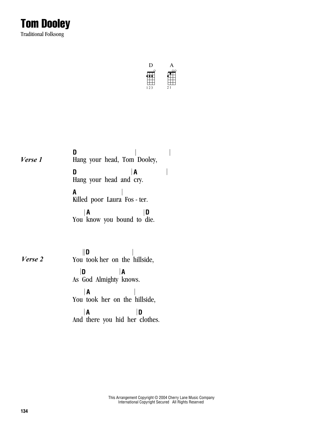 Product gallery: Page 1 of 1 Tom Dooley, Traditional