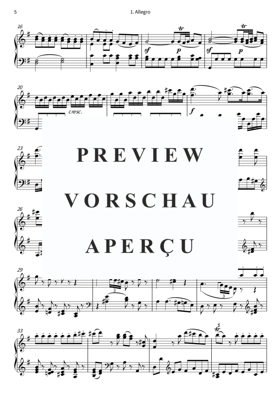 Produktgalerie: Seite 7 von 11 Una piccola musica notturna - Serenata n. 13, , Klavier Solo