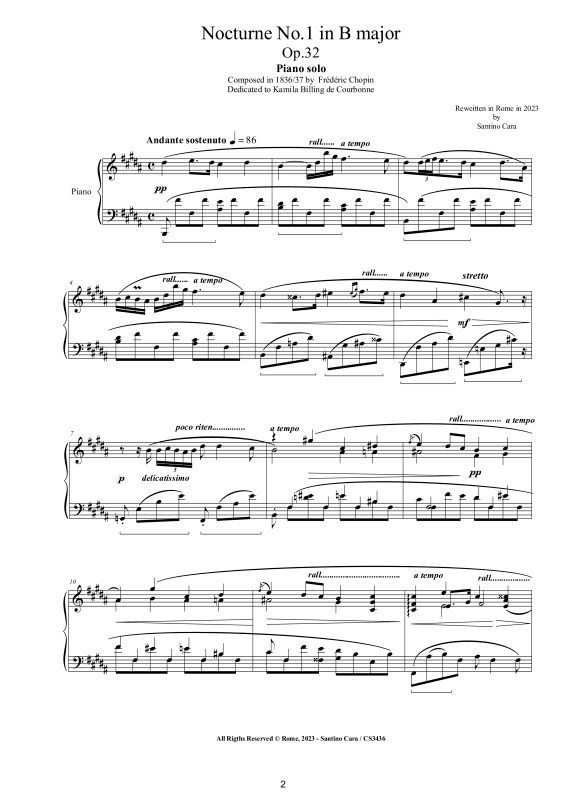 Produktgalerie: Seite 1 von 7 Nocturne Nr. 1 H-Dur Op. 32, , Klavier Solo