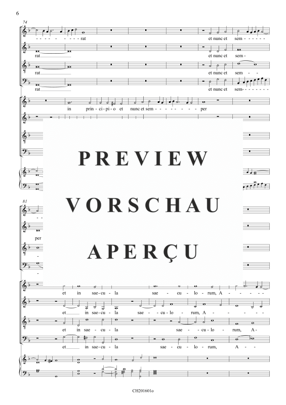 gallery: Laudate Dominum omnes gentes (Psalm 116), , Gemischter Chor 8-stimmig und BC