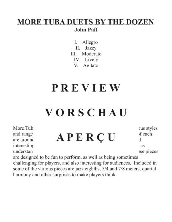 Product gallery: Page 3 of 21 More Tuba Duets by the Dozen , , (Tuba Duet)