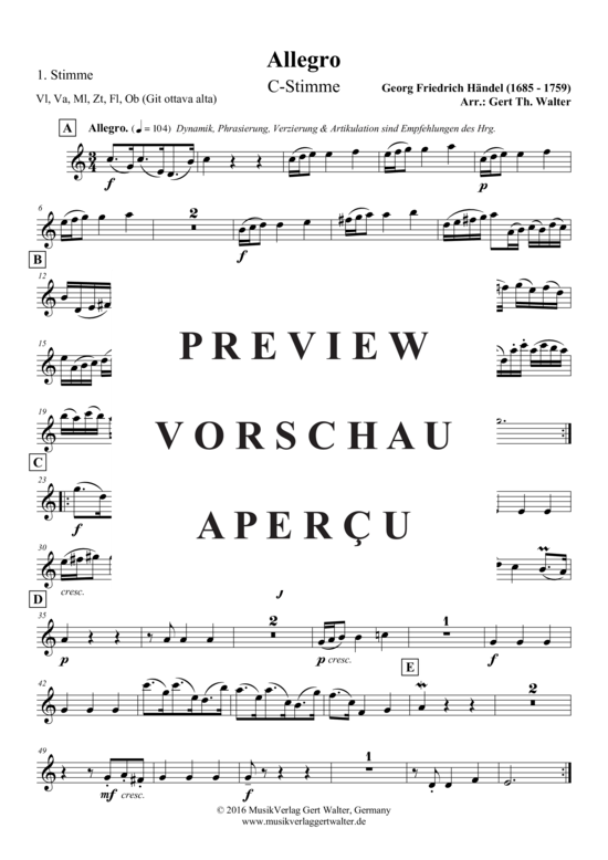 gallery: Allegro , , (Quintett flexible Besetzung)