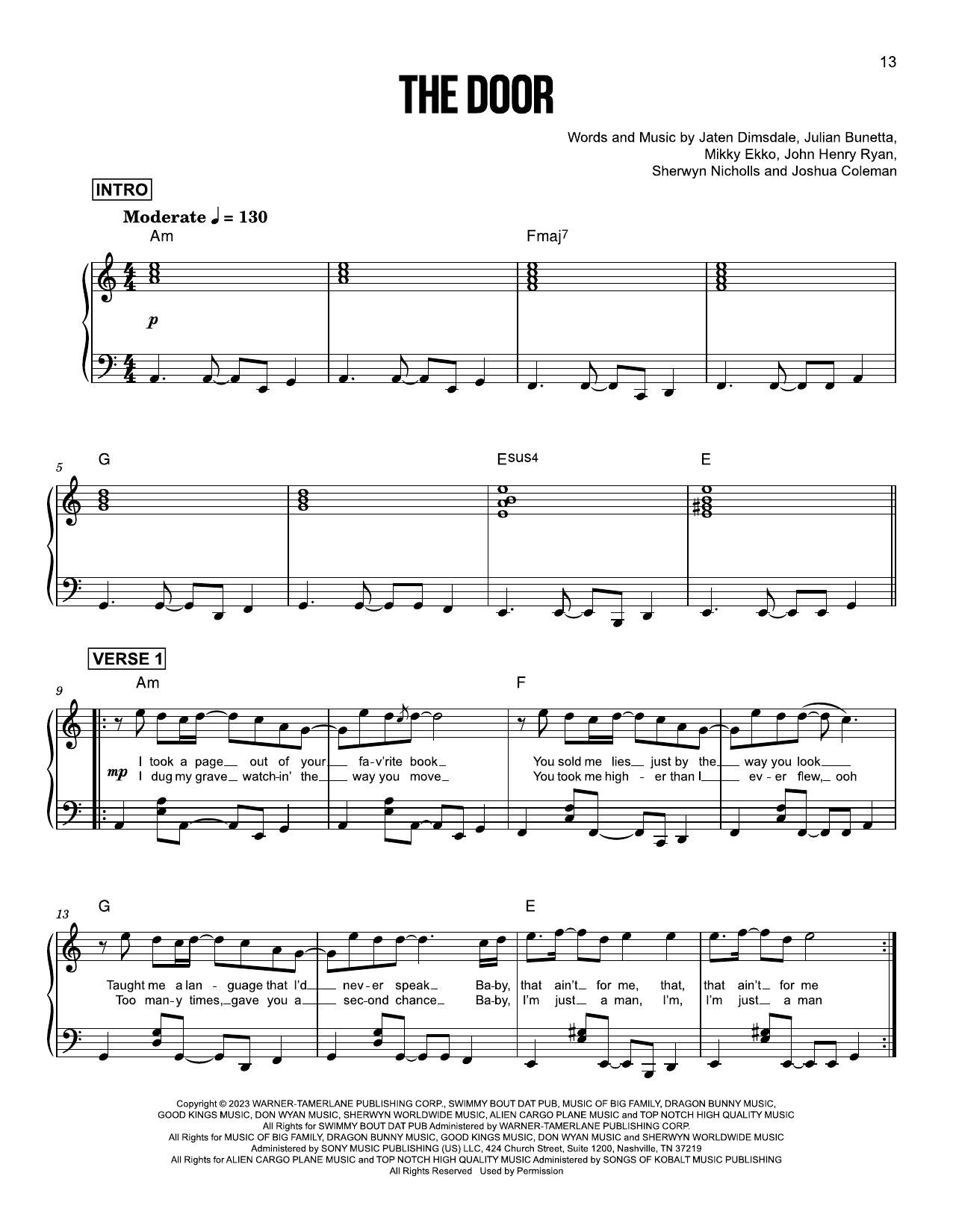 Produktgalerie: Seite 1 von 1 The Door, Teddy Swims