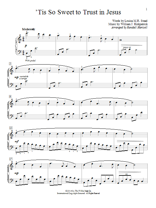 Produktbild zu: 'Tis So Sweet To Trust In Jesus