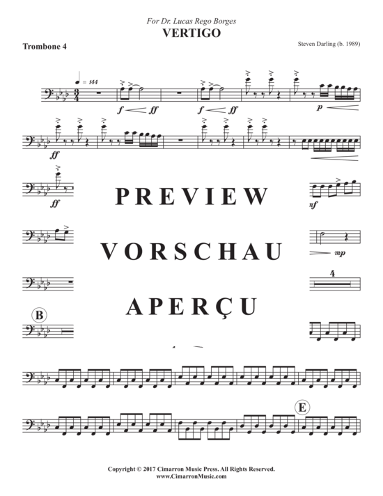 Product gallery: Page 19 of 21 Vertigo , , (Trombone ensemble 1-8 trombones)