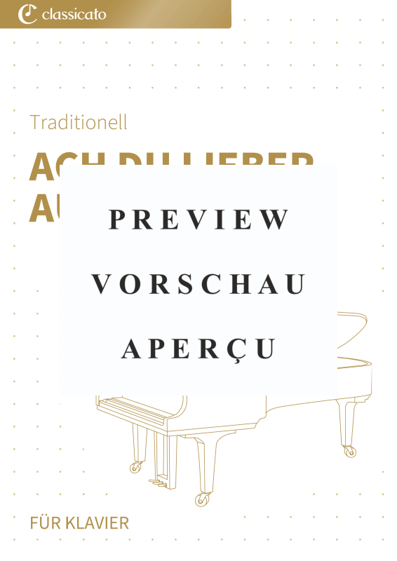 Produktgalerie: Seite 2 von 5 Ach du lieber Augustin - Leichte Bearbeitung für den Klavierunterricht, , Klavier Solo