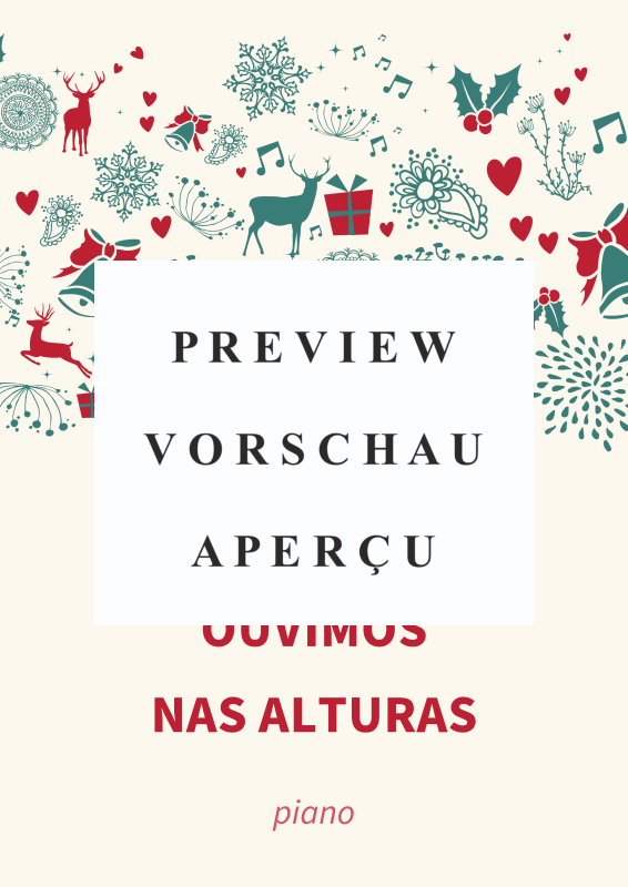 Produktgalerie: Seite 2 von 5 Anjos que ouvimos nas alturas - Um clássico natalino intemporal, , Klavier Solo
