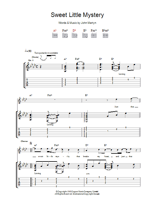 Produktgalerie: Seite 1 von 1 Sweet Little Mystery, John Martyn, Gitarre