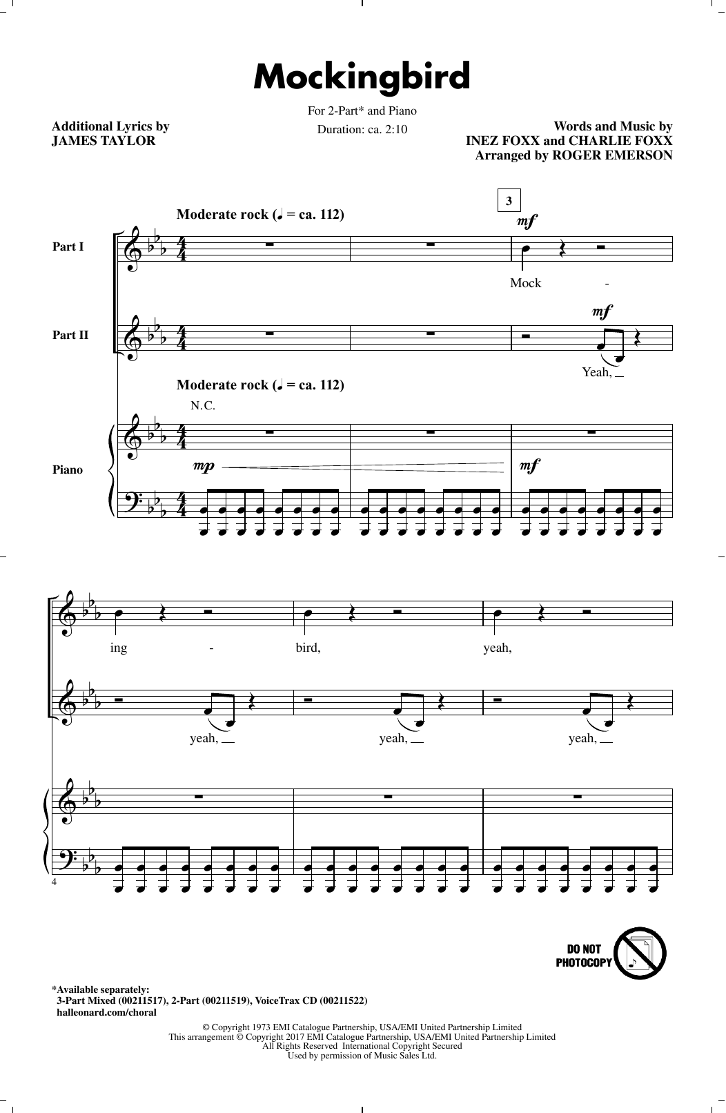 Produktgalerie: Seite 1 von 1 Mockingbird, Roger Emerson, Chor