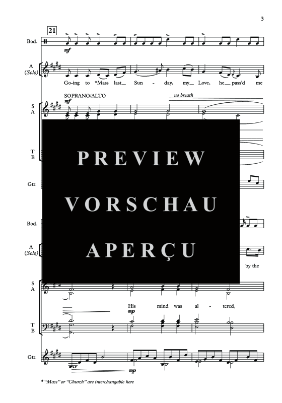 Produktgalerie: Seite 6 von 11 Courting is a pleasure, , Alt Solo, Gemischter Chor, Gitarre und irische Trommel