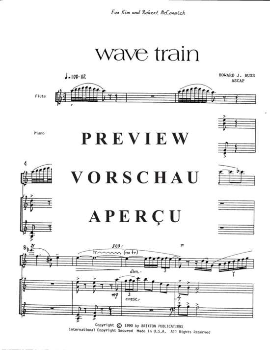 gallery: Wave Train , , (Flöte und Klavier)
