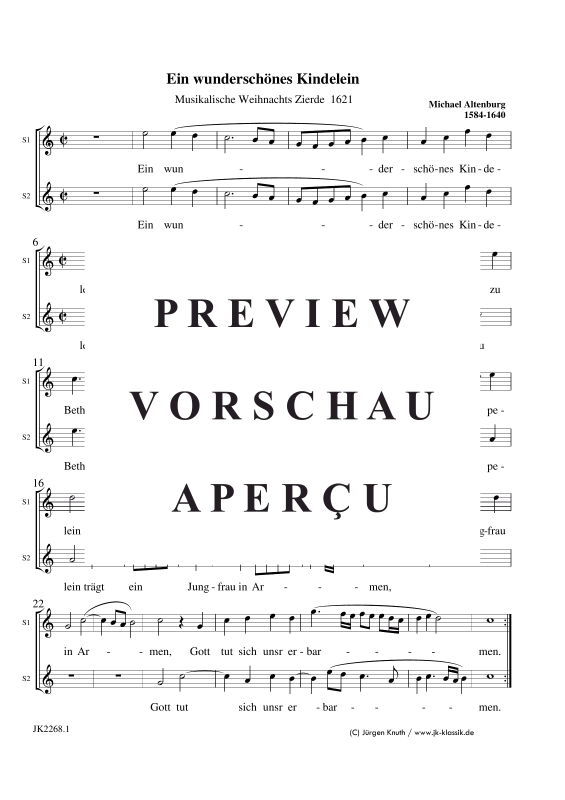 Produktgalerie: Seite 9 von 11 Ein wunderschönes Kindelein, , Gemischter Chor SSAATB
