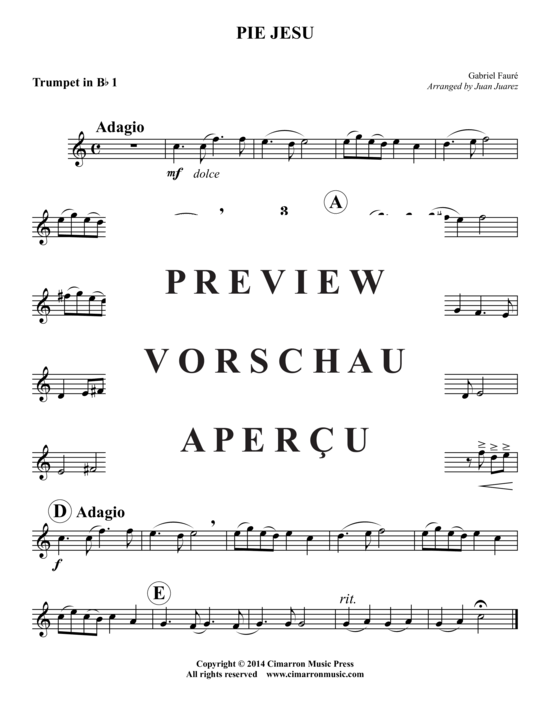 Produktgalerie: Seite 4 von 8 Pie Jesu , , (Blechbläserquintett)